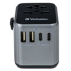 Verbatim adatt.viagg.univ.UTA-03 USB-C 30W 2xUSB-C 2xUSB-A  49545 2