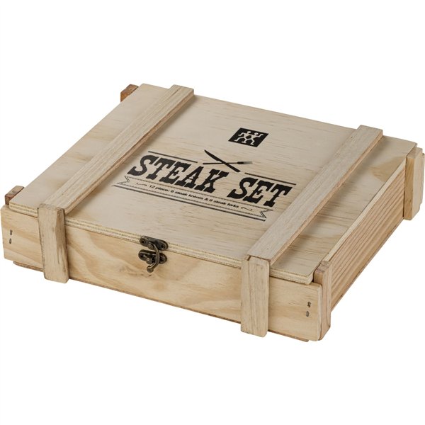 Zwilling set posate da bistecca 12 pz in scatola di legno