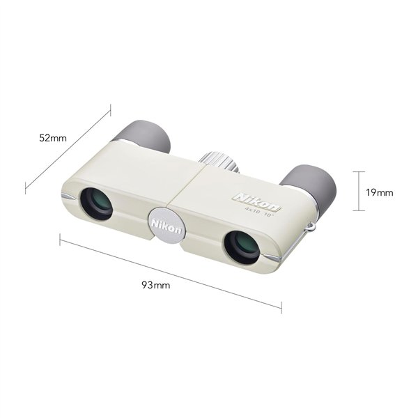 Nikon binocolo 4x10D CF Bianco Avorio Ivory (Nital)