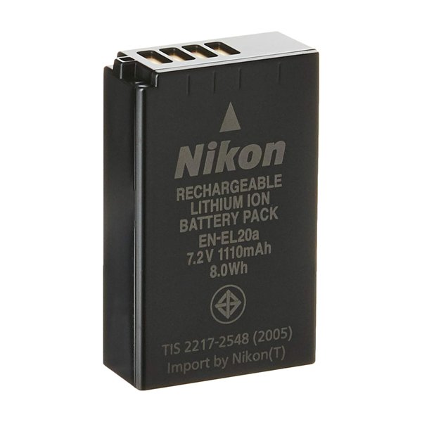 EN-EL20a Batteria Li-ion Coolpix P1000 e Nikon 1 V3