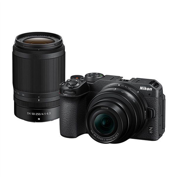 Nikon Z30 + Z DX 16-50 + DX 50-250 VR + SD 64GB Lexar (Nital)