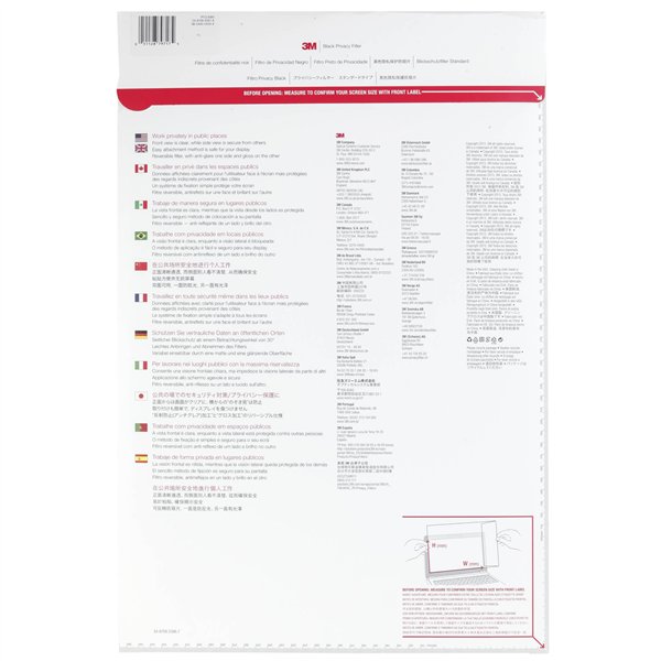 3M PF236W9 filtro privacy nero per 59,9cm (23,6 ) 16:9