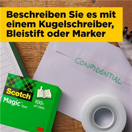Scotch Magic nastro ad. 19mmx33m trasparente opaco 810/1933