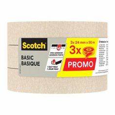 3x1 Scotch nastro coprente Basic 24mmx50m, beige 2010/24 2