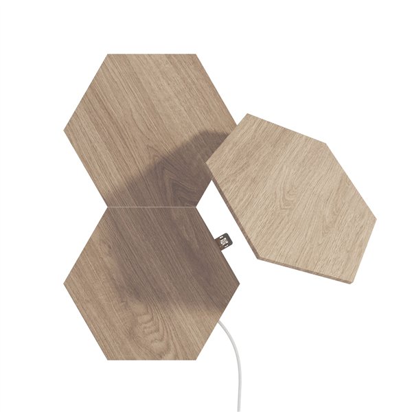 Nanoleaf Elements Wood Look Hexagons Expansion Pack - 3PK