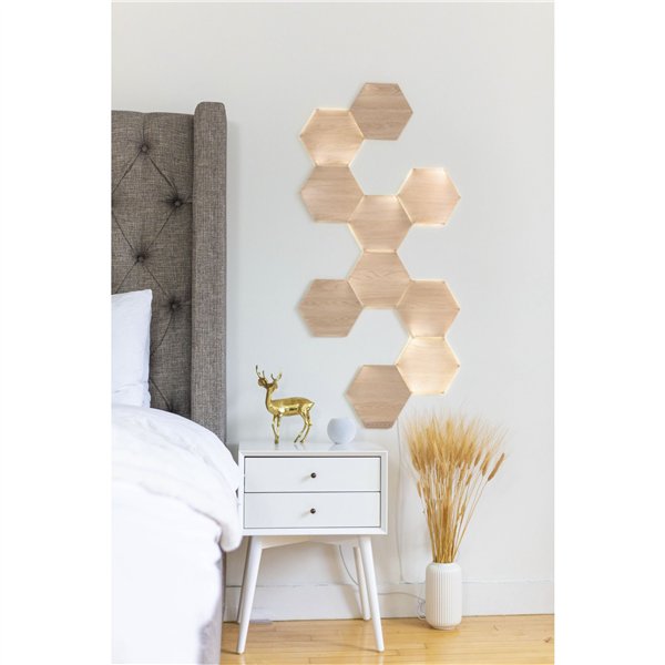 Nanoleaf Elements Wood Look Hexagons Expansion Pack - 3PK