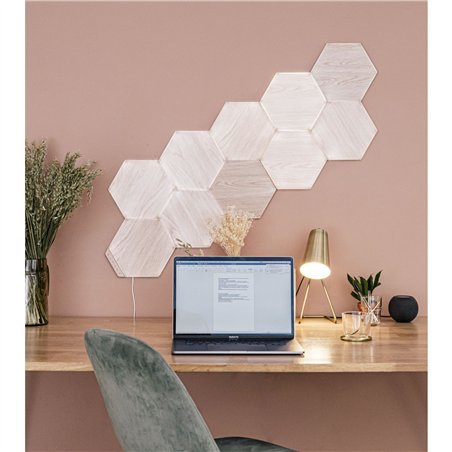 Nanoleaf Elements Wood Look Hexagons Expansion Pack - 3PK