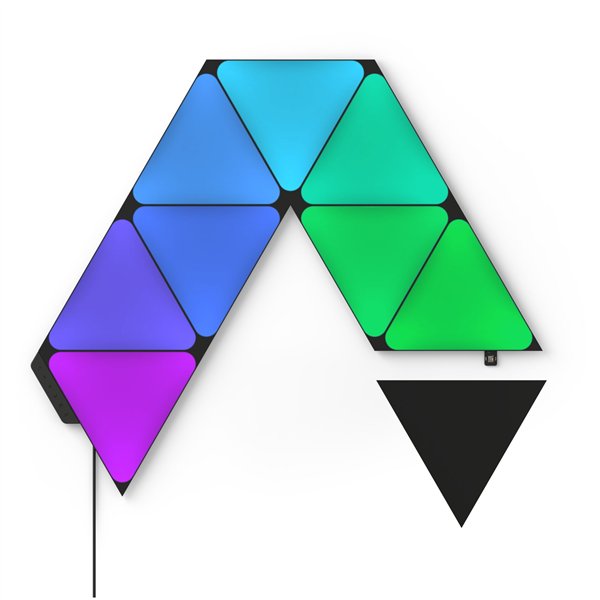 Nanoleaf Shapes Triangles Ultra Black Edition Starter Kit - 9PK
