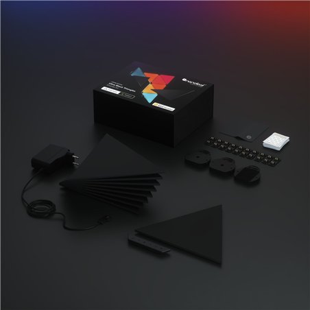 Nanoleaf Shapes Triangles Ultra Black Edition Starter Kit - 9PK