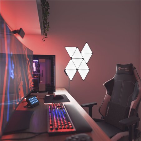 Nanoleaf Shapes Triangles Ultra Black Edition Starter Kit - 9PK