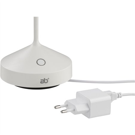 ab+ by Abert Tempo Lampada da tavolo portat. bianco