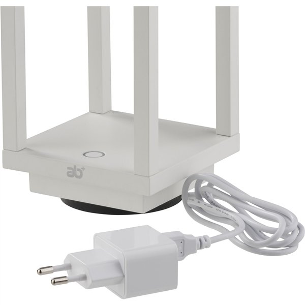 ab+ by Abert Resort lampada da tavolo portat. bianco