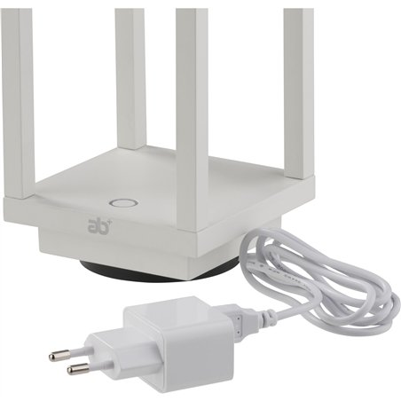 ab+ by Abert Resort lampada da tavolo portat. bianco