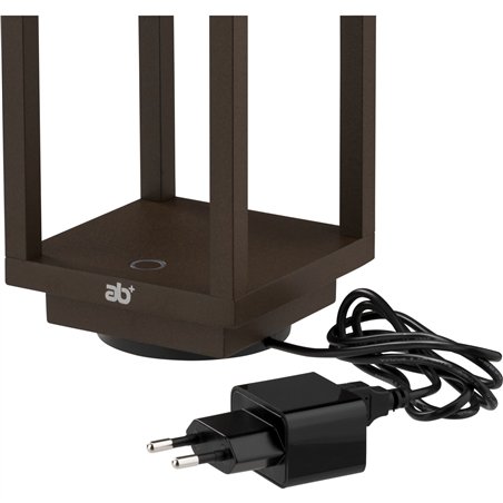 ab+ by Abert Resort lampada da tavolo portat. corten