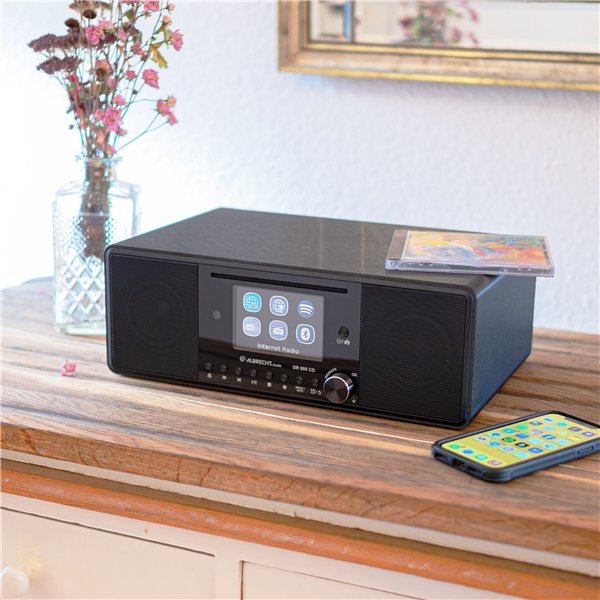 Albrecht DR 895 CD Hybrid Radio nero
