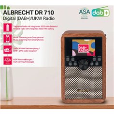 Albrecht DR 710 DAB+/UKW Radio mit ASA und integrierten Akku 2