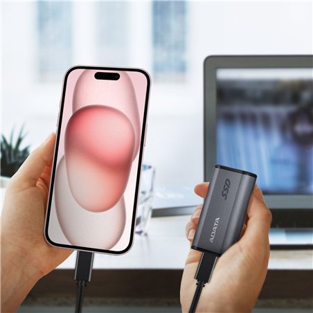 ADATA Externe SSD SE880      4TB ELITE grigio R/W 2000/2000