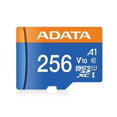 ADATA CARD MICROSDHC       256GB UHS-I CL10 100/20 MB/s W/1 Adap. 2