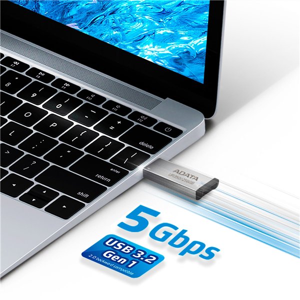 ADATA USB 3.2 UR350 nero 256GB          UR350-256G-RSR/BK