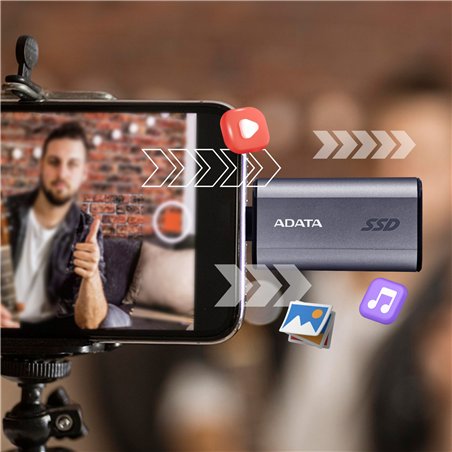 ADATA SSD SC750 esterno    500GB Plug&Go argento 1050/1000