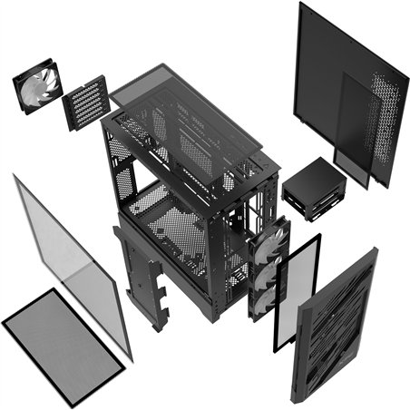 ADATA XPG STARKER AIR BTF MID TOWER nero