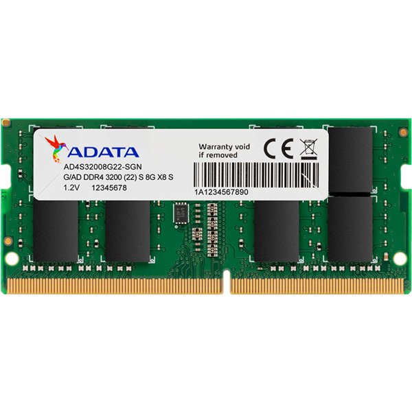 ADATA DDR4 SO-DIMM           8GB CL22            AD4S32008G22-SGN