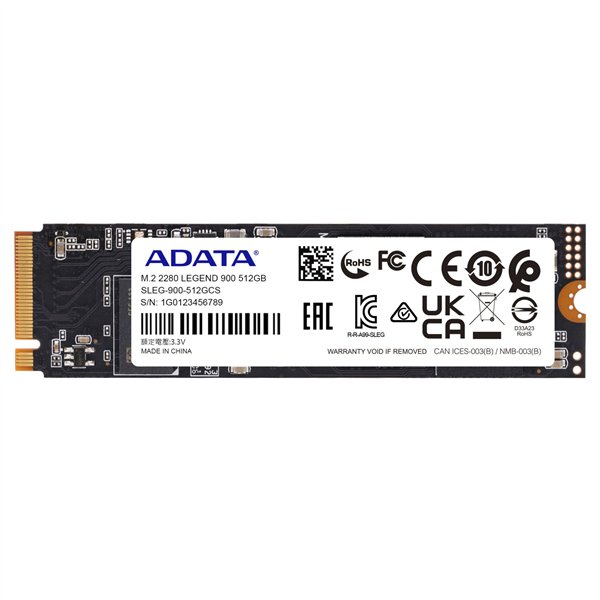ADATA SSD LEGEND 900       512GB M.2 PCIe Gen.4x4 R/W 6200/2300