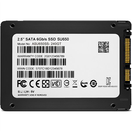 ADATA SATA SSD SU650       240GB SATA III 6.0 R/W 520/450