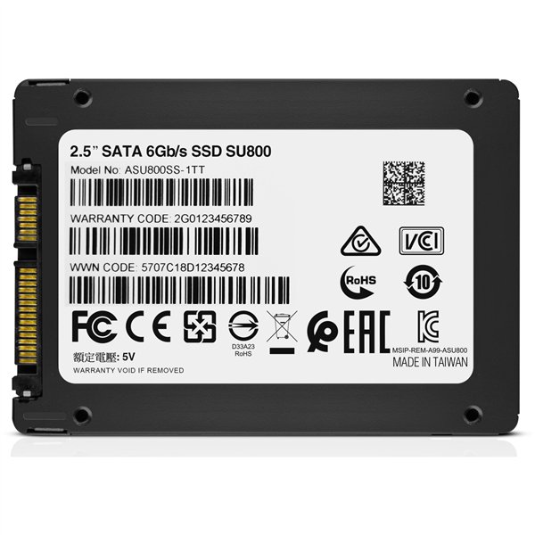 ADATA SATA SSD SU800         1TB SATA III 6.0 R/W 560/520