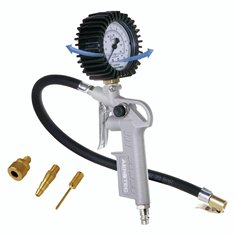 Aerotec gonfia gomme calibrato + 30cm tubo c. adatt.