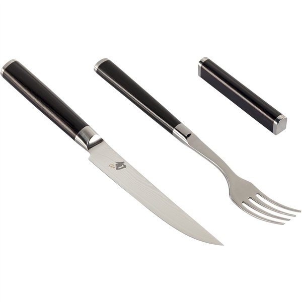 KAI Shun set posate 3 pz. forchetta, coltello, poggia pos.