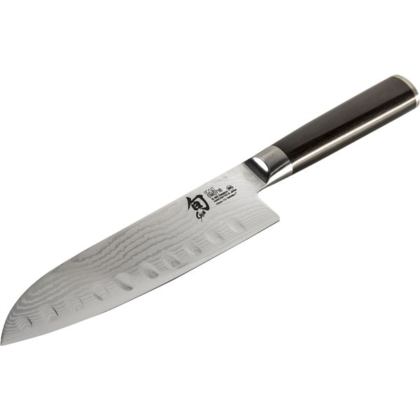 KAI Shun Santoku Knife with Hollow Edge 18 cm