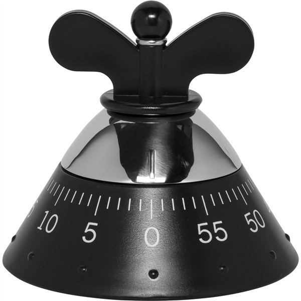 Alessi timer da cucina nero A09 B