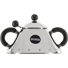 Alessi zuccheriera con cucchiaino, nero 9097 B