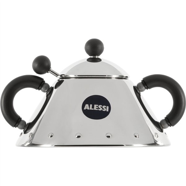 Alessi zuccheriera con cucchiaino, nero 9097 B