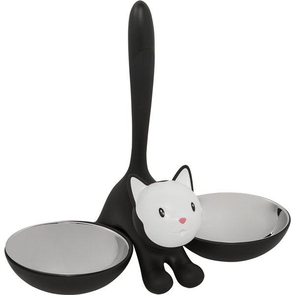 Alessi ciotola per gatti Tigrito nero AMMI09 B