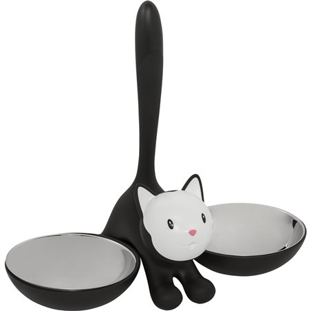 Alessi ciotola per gatti Tigrito nero AMMI09 B