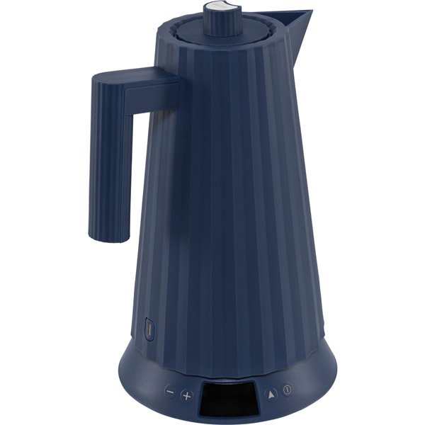 Alessi Plisse bollitore blu con regolamento temperatura