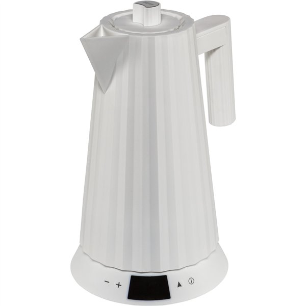 Alessi Plisse bollitore bianco con regolamento temperatura