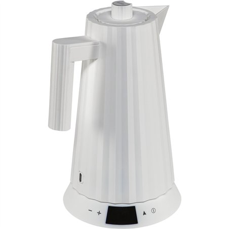 Alessi Plisse bollitore bianco con regolamento temperatura