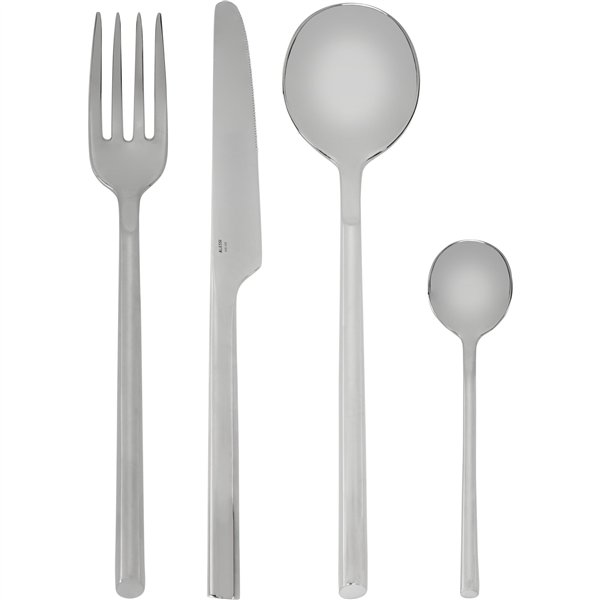 Alessi Clivo Besteckset 24-tlg. silber