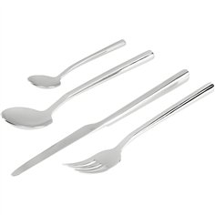 Alessi Clivo Besteckset 24-tlg. silber 2