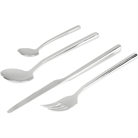 Alessi Clivo Besteckset 24-tlg. silber