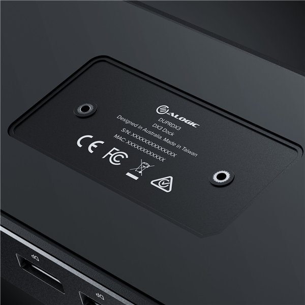 Alogic 100W USB-C DX3 Triple 4K Display Docking Station Space Gr