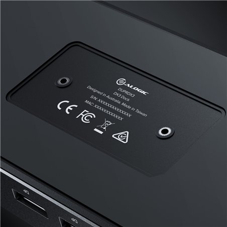Alogic 100W USB-C DX3 Triple 4K Display Docking Station Space Gr
