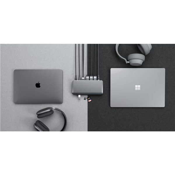 Alogic 100W USB-C DX3 Triple 4K Display Docking Station Space Gr