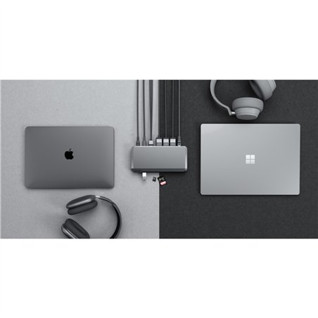 Alogic 100W USB-C DX3 Triple 4K Display Docking Station Space Gr