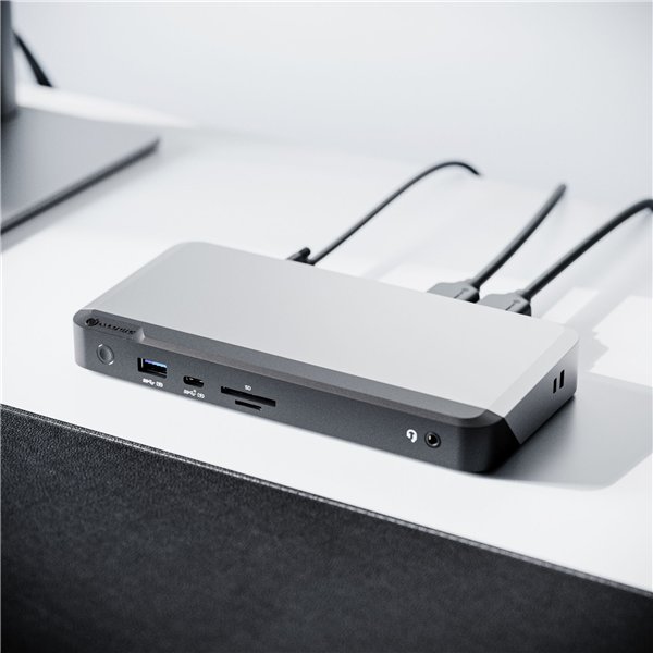 Alogic 100W USB-C DX3 Triple 4K Display Docking Station Space Gr