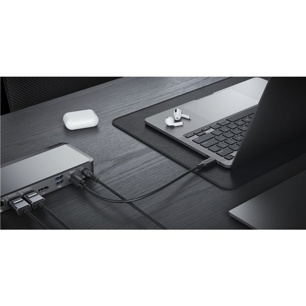 Alogic 100W USB-C DX3 Triple 4K Display Docking Station Space Gr