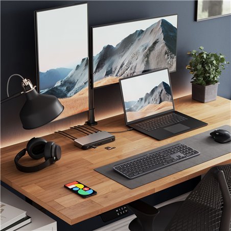 Alogic 100W USB-C DX3 Triple 4K Display Docking Station Space Gr